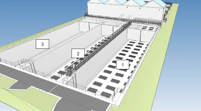 Skizze Klärwerk Ratingen Erneuerung Belüftung Belebung